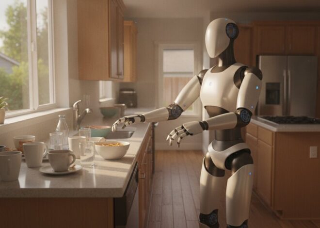 Robot ruimt onbekende keuken op met GPT-6 Astra