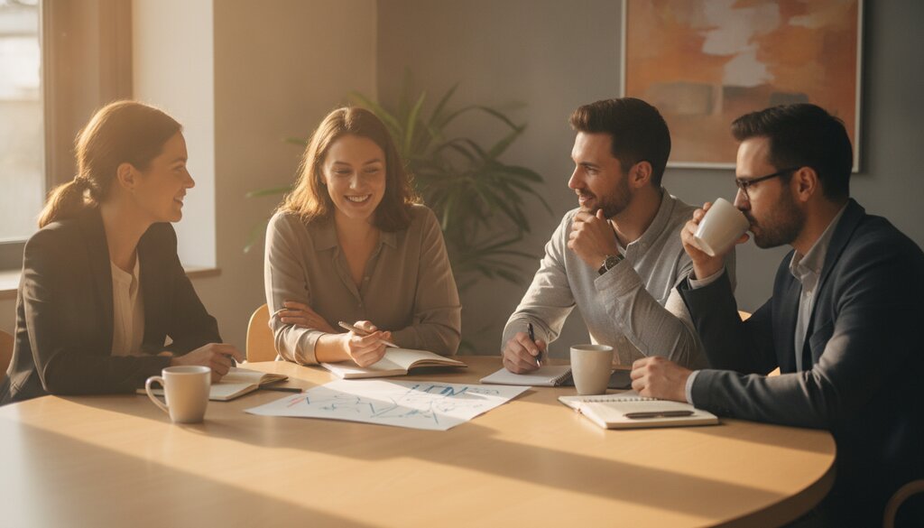 Team bespreekt overstap naar nieuw AI-model aan vergadertafel